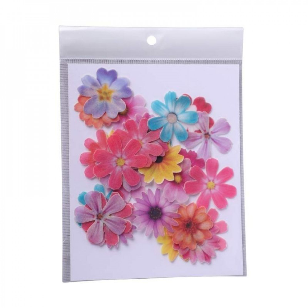 MultiColour Edible Wafer Flowers